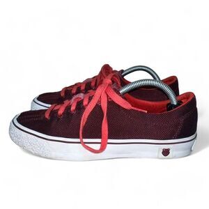 K-Swiss Clean Laguna Casual Sneakers Tawny Port / Fiery Red Women's 6.5